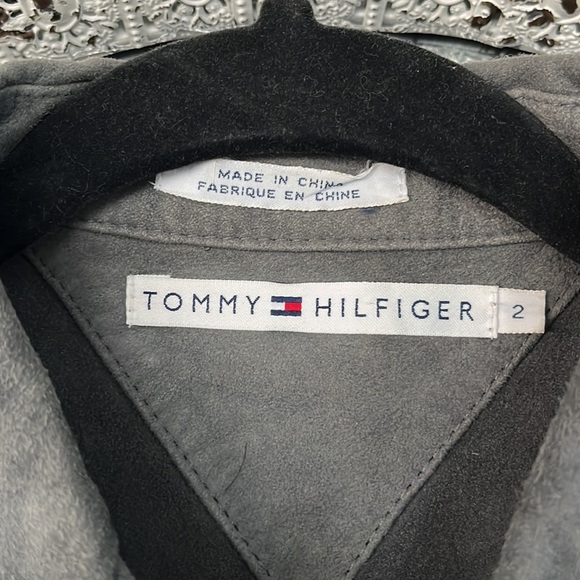 RARE! Vintage Tommy Hilfiger Suede Shirt with zipper - Picture 3 of 8